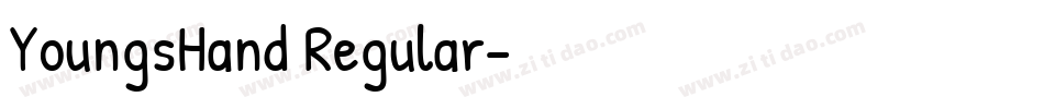 YoungsHand Regular字体转换